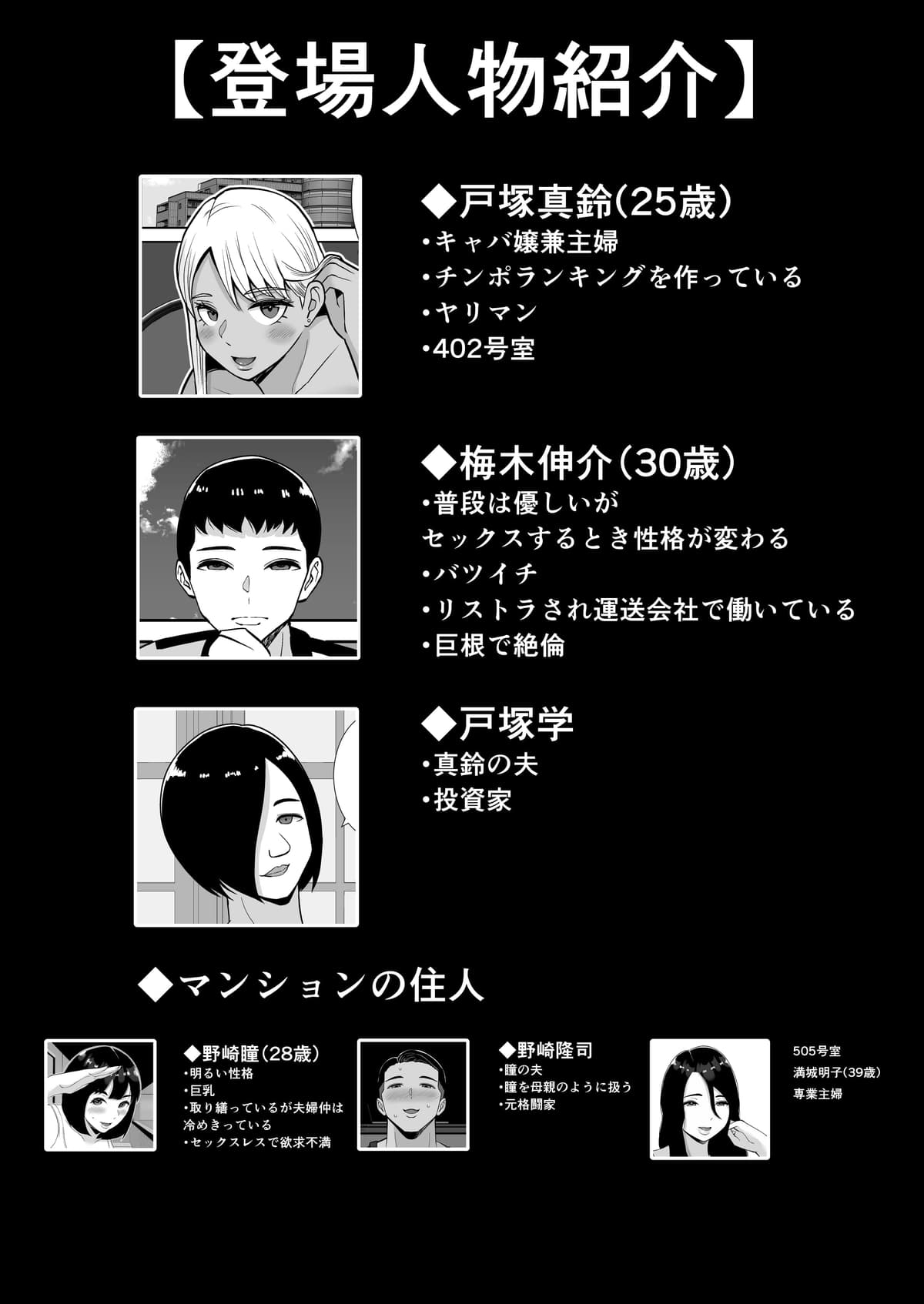 [すめるすらいく] 僕のマンションにはエロい人妻しかいない！！2〜チンポ大好きヤリマン キャバクラ嬢 戸塚真鈴〜 [DL版]